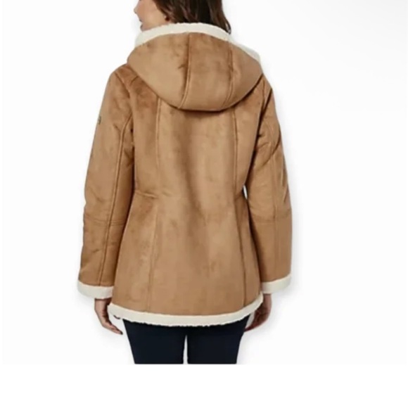 Koolaburra by UGG Shearling-Lined Hooded Coat – Camel | Cozy Winter - Picture 5 of 5